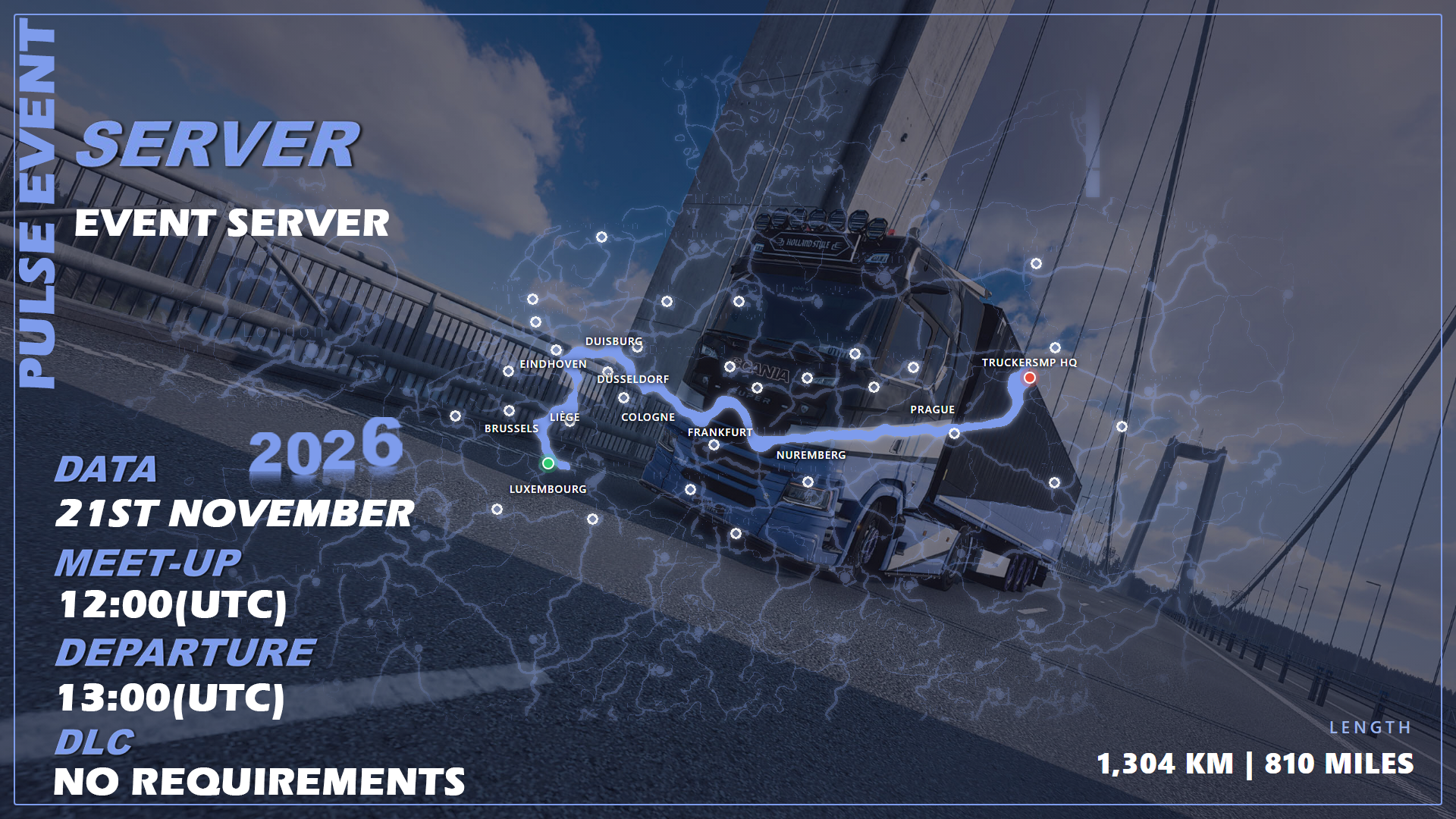 TruckersMP, here we come! route